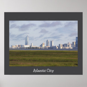 Atlantic City Skyline Foto Poster