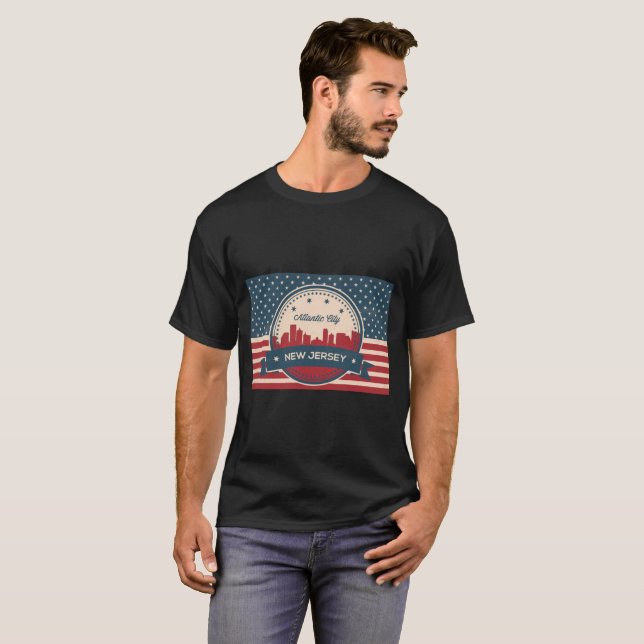 Atlantic City Skyline T-Shirt (Vorne ganz)