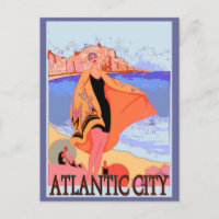 Atlantic City Vintage Poster 2