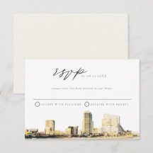 ATLANTIC CITY Wasserfarbe UAWG Postkarte