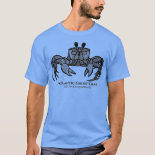 Atlantic Ghost Crab mit Namen Tierdesign auf mi T-Shirt