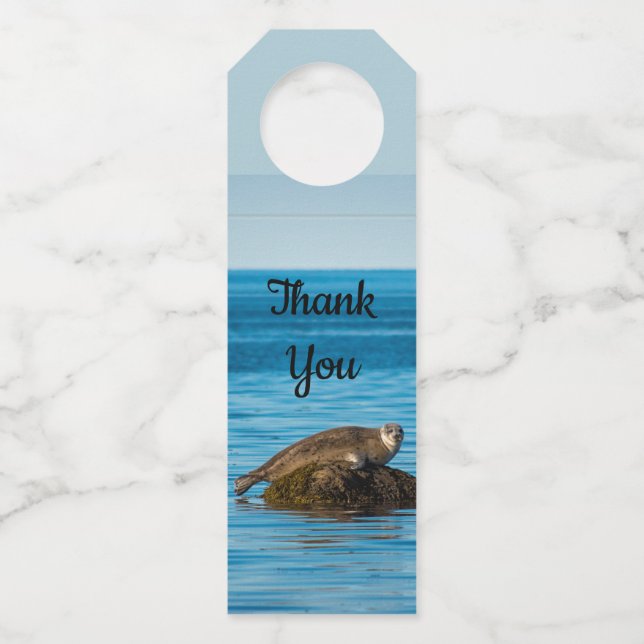 Atlantic Harbor Seal Flaschenanhänger (Vorderseite)