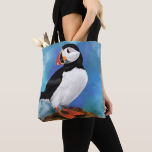 Atlantic Puffin Bird Tote Bag Tasche