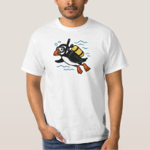 Atlantic Puffin Diving