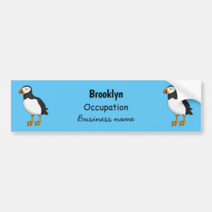 Atlantic puffin illustration  autoaufkleber