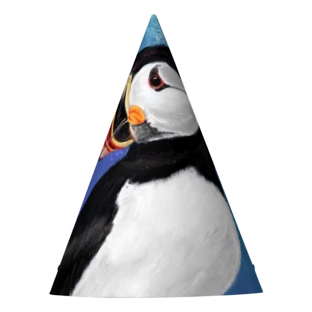 Atlantic Puffin Party Hat Beautiful Bird Partyhütchen (Vorderseite)