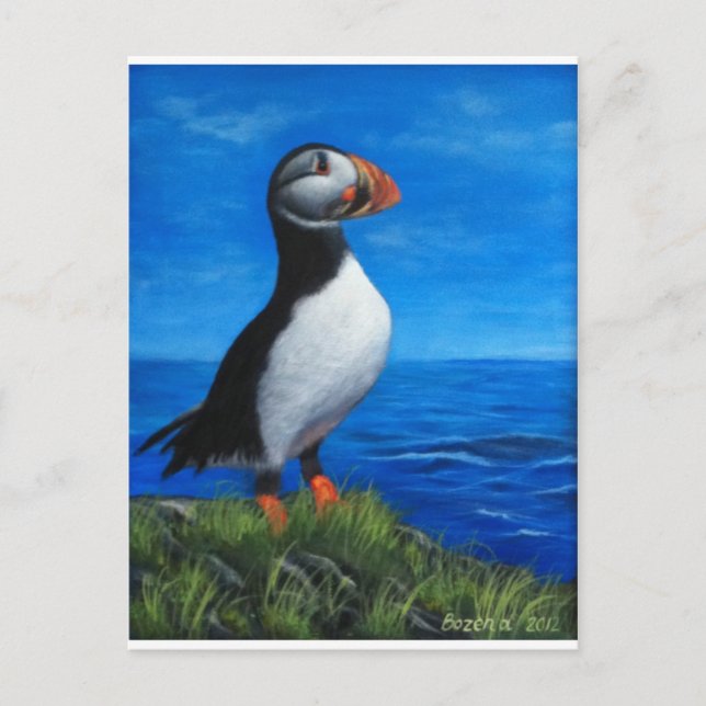 Atlantic Puffin Postkarte (Vorderseite)