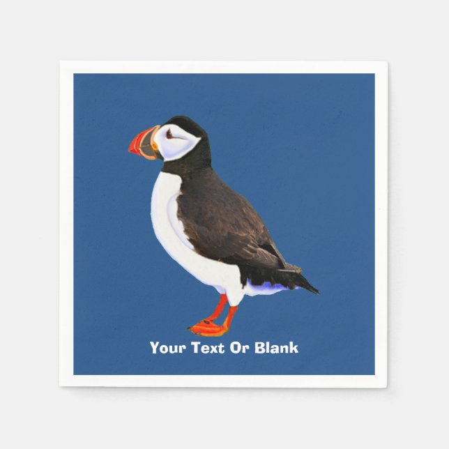Atlantic Puffin Serviette (Vorderseite)