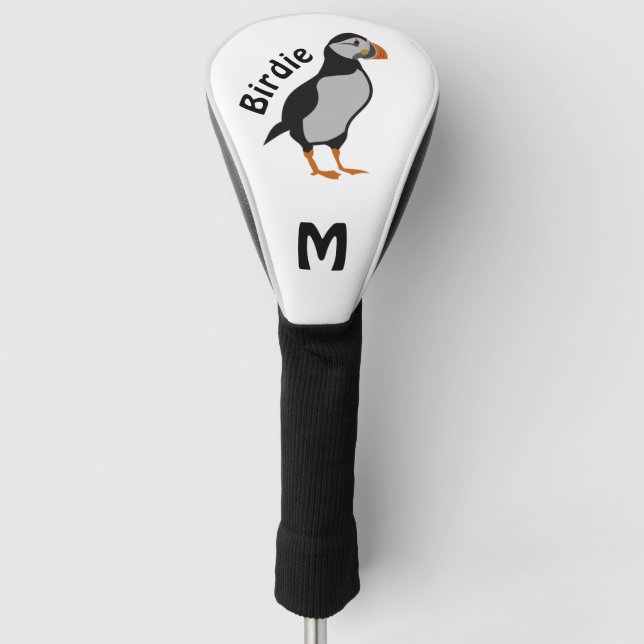 Atlantic Puffin Stehend die Viel Glück Birdie Golf Headcover (Vorderseite)
