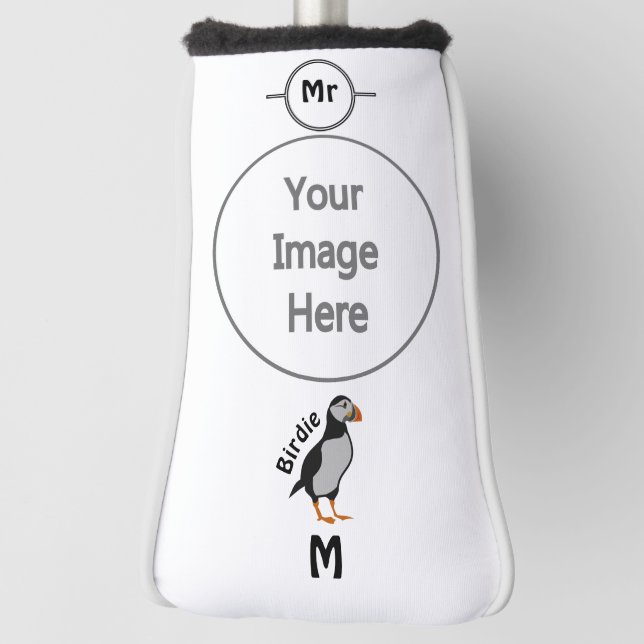 Atlantic Puffin Stehend die Viel Glück Birdie Golf Headcover (Rotieren 90)