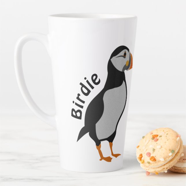 Atlantic Puffin Stehend die Viel Glück Birdie Milchtasse (Beispiel)