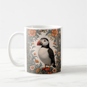 Atlantic Puffin William Morris Inspiriert Kaffeetasse