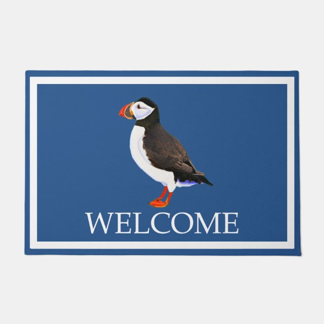 Atlantic Puffin - Willkommen Fußmatte (Vorderseite)