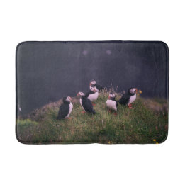 Atlantic Puffins Bath Mat Badematte