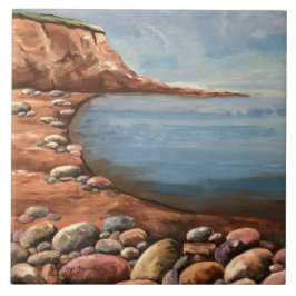 Atlantic Sea Coast Hand Painted Fliese