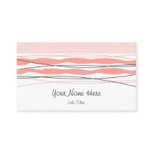 Atlantic Strip Pink Visitenkarte
