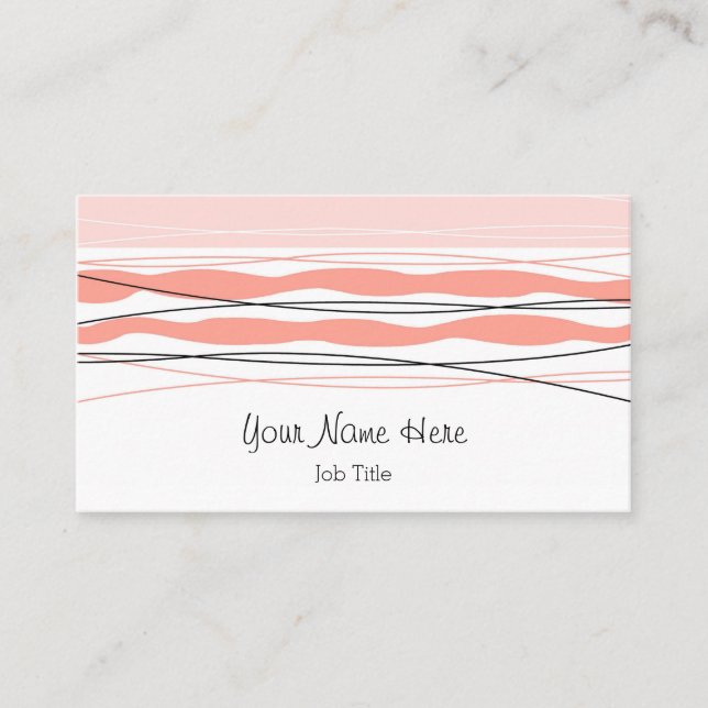 Atlantic Strip Pink Visitenkarte (Vorderseite)