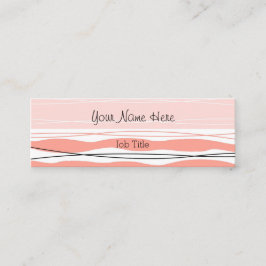 Atlantic Strip Pink Visitenkarte mager rosa