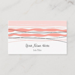 Atlantic Strip Pink Visitenkarte rosa hinten