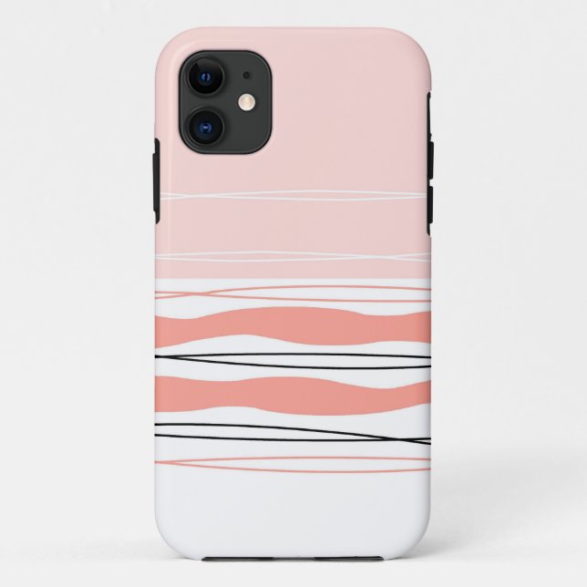 Atlantic Stripe Pink horizontales iPhone Gehäuse Case-Mate iPhone Hülle (Rückseite)