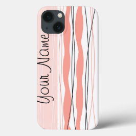 Atlantic Stripe Pink Name Vertical iPad Mini Fall Case-Mate iPhone Hülle