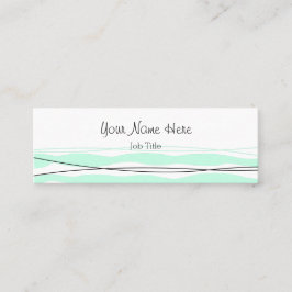 Atlantic Stripe Visitenkarte skinnig weiß