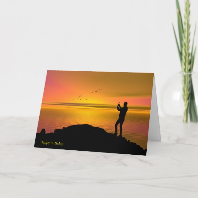 Atlantic Sunset pour carte de voeux d'anniversaire (Devant)