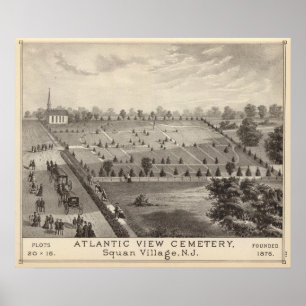 Atlantic View Friedhof, Squan Village, NJ Poster