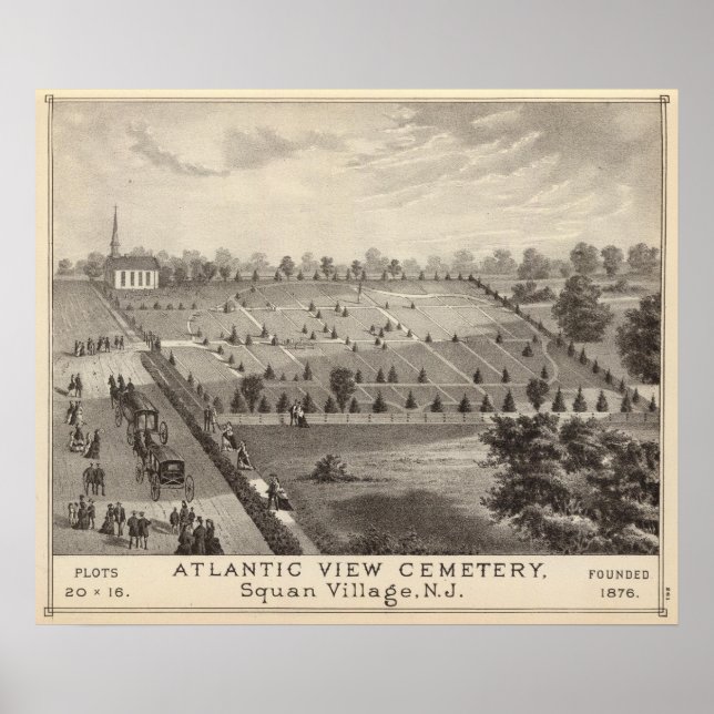 Atlantic View Friedhof, Squan Village, NJ Poster (Vorne)
