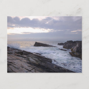 Atlantik bei Sonnenaufgang in Maine Postkarte