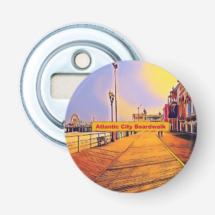 Atlantik City Beach Boardwalk Pop Art Flaschenöffner