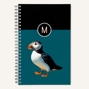 Atlantik-Papageientaucher-Seevogel-Wildlife-Natur- Notizbuch