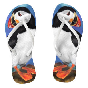 Atlantik-Papageientaucher-Vogel-Sandalen Flip Flops