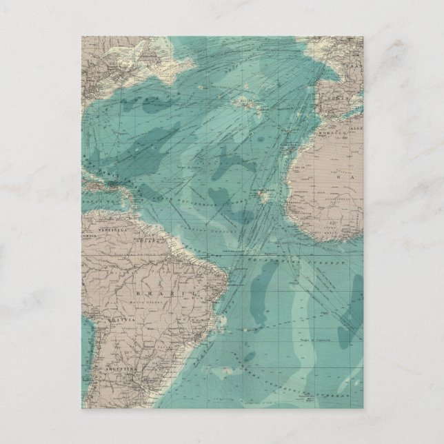 Atlantik Postkarte (Vorderseite)