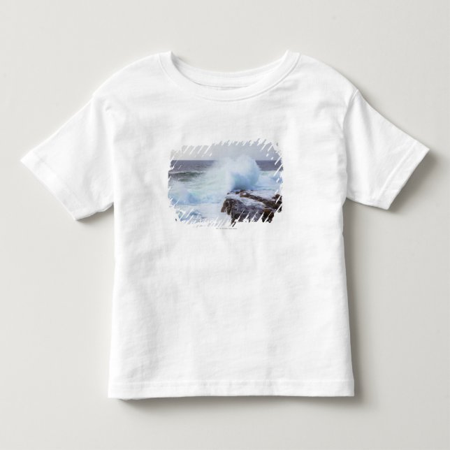 Atlantik-Welle, die in Maines Küste zusammenstößt Kleinkind T-shirt (Vorderseite)