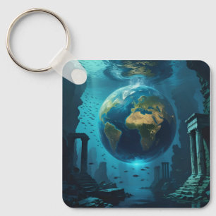 Atlantis Earth - Unterwasserruinen Schlüsselanhänger