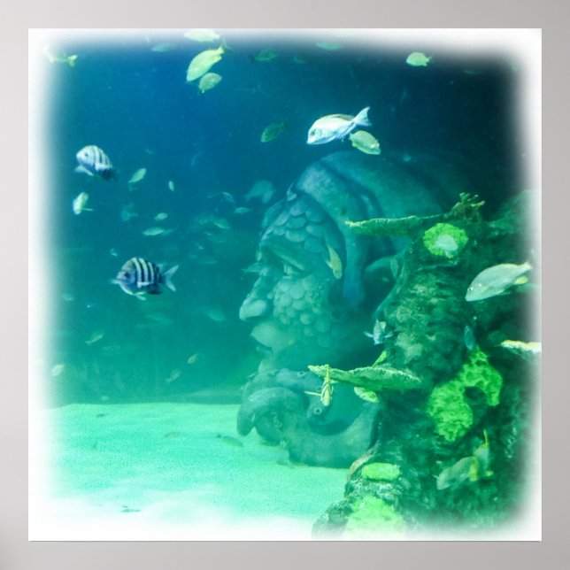 Atlantis im Meer Poster (Vorne)