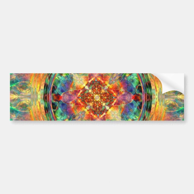 Atlantis-Inspirierte Regenbogen-Mandala-heilige Autoaufkleber (Vorne)