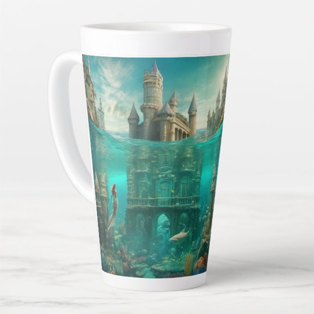 Atlantis Latte Tasse (Linke Ecke)