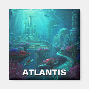 Atlantis Mythology Travel Magnet