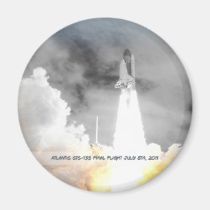 Atlantis-Raumfähre STS-135 dauern Flug Magnet