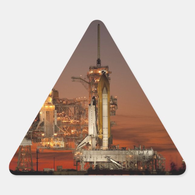 Atlantis Space Shuttle-Start der NASA Dreieckiger Aufkleber (Vorderseite)