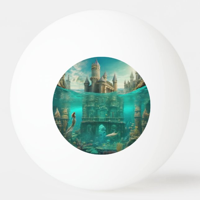 Atlantis Tischtennisball (Vorderseite)