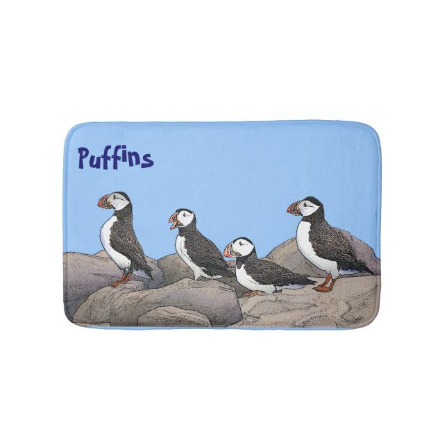 Atlantische Puffen Badematte (Vorderseite)