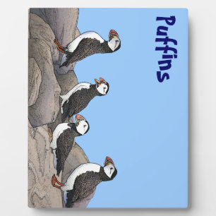 Atlantische Puffen Fotoplatte