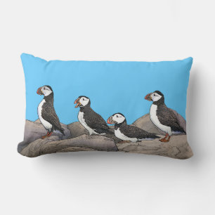 Atlantische Puffen Lendenkissen