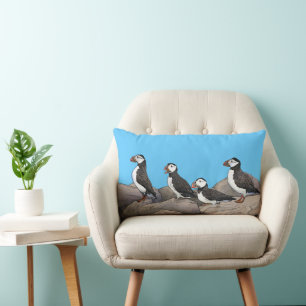 Atlantische Puffen Lendenkissen