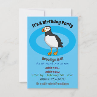 Atlantische Puffsillustrierung Einladung