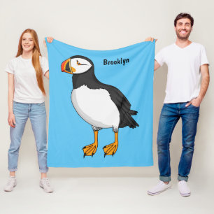 Atlantische Puffsillustrierung Fleecedecke