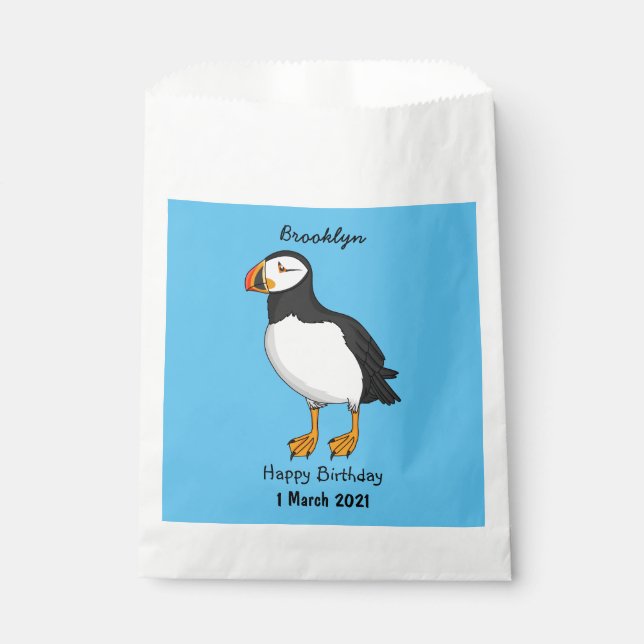 Atlantische Puffsillustrierung Geschenktütchen (Vorderseite)